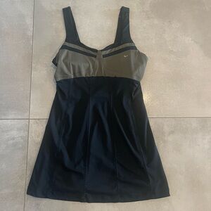 Nike Dri-FIT Black and Olive Tennis Dress